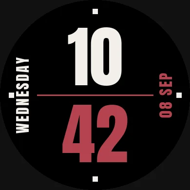 Minimal Stacks watch face preview