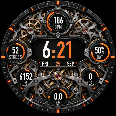 Skeleton watch face preview