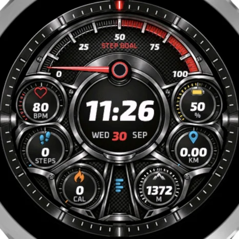 Speed watch face preview